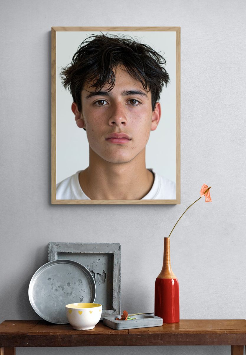 Minimalist Portrait Photography Poster. — room view 3