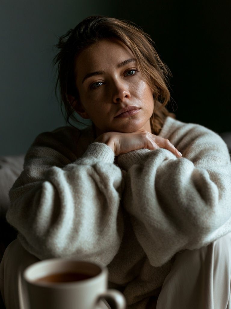 Contemplative Woman Portrait Print. poster — photography art