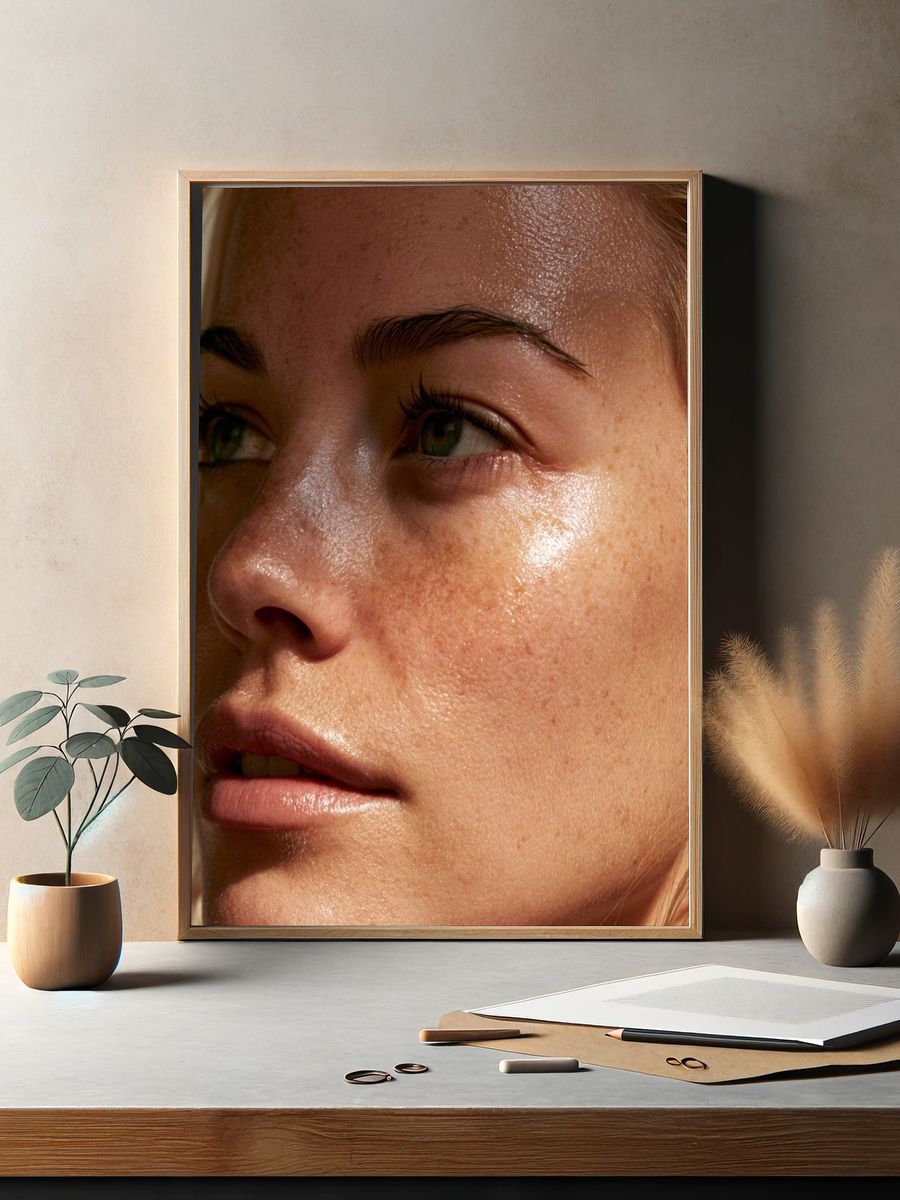 Sunlit Portrait Photography Poster. — room view 2