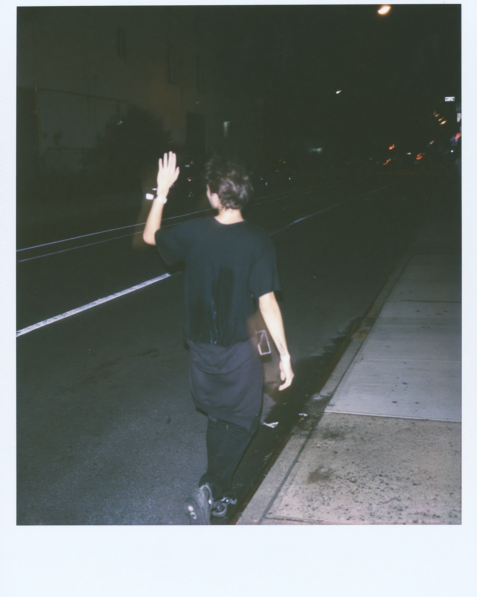 Night Street Walk Photography Poster. poster — photography art
