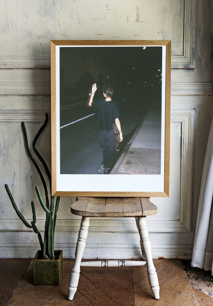 Night Street Walk Photography Poster. room preview