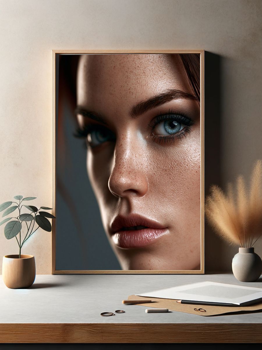 Intense Portrait Photography Poster. — room view 2