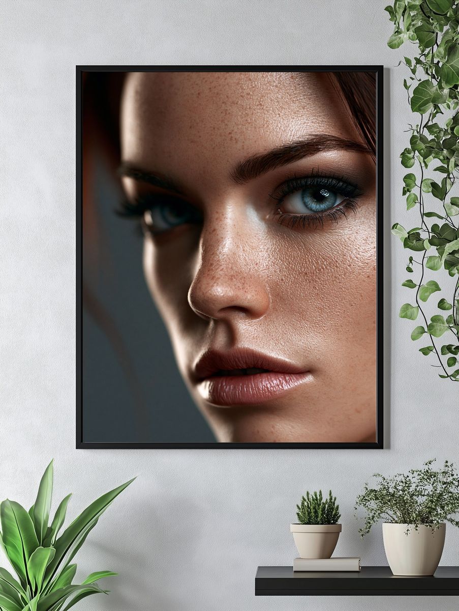 Intense Portrait Photography Poster. — room view 4