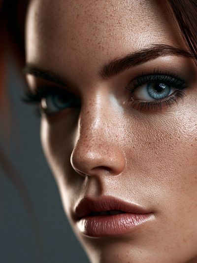 Intense Portrait Photography Poster. poster