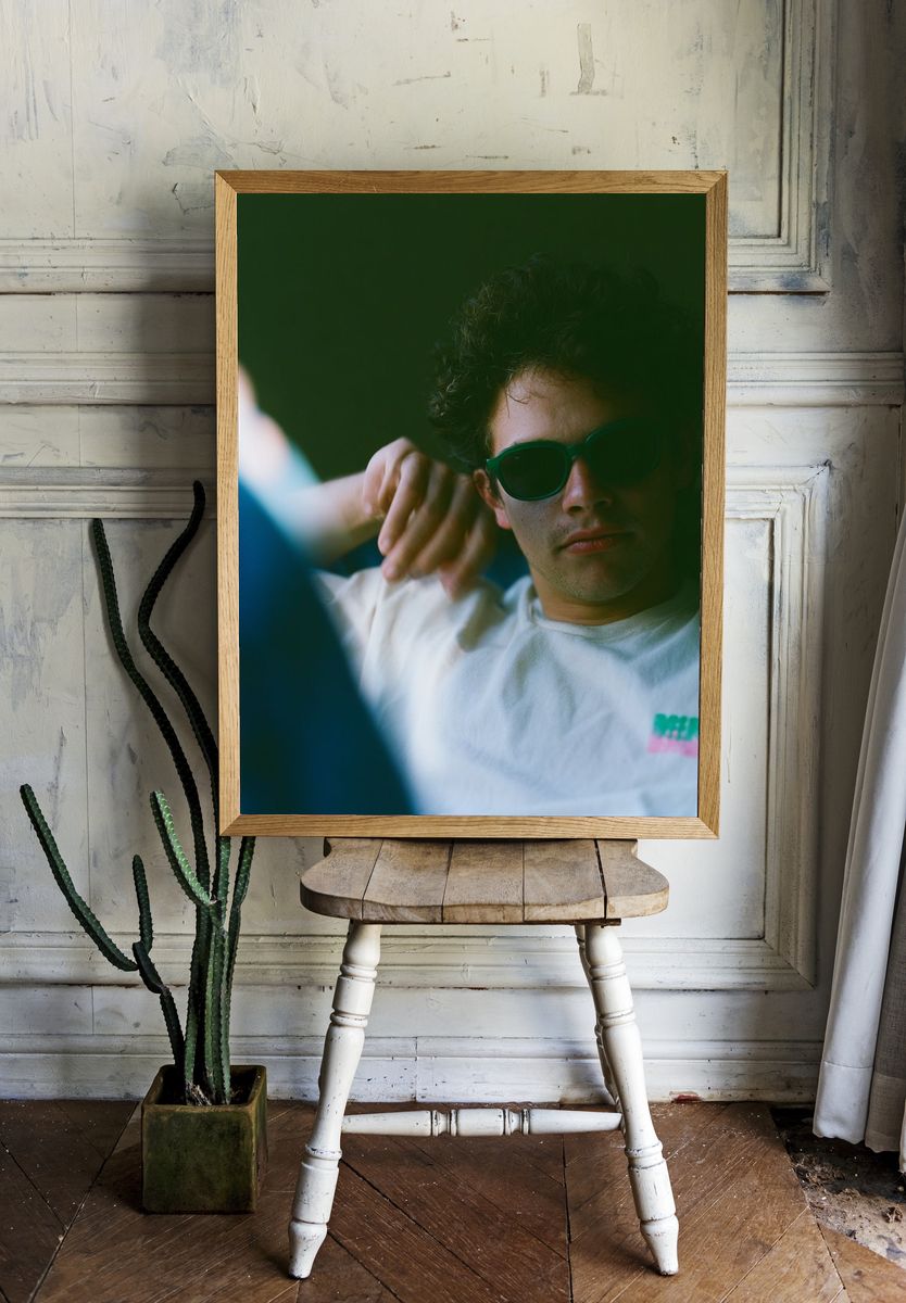 Sunglasses Portrait Photography Poster. room preview