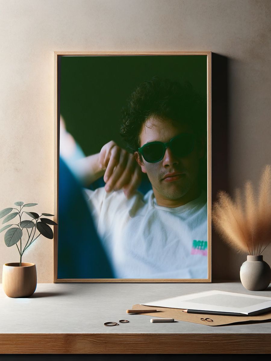 Sunglasses Portrait Photography Poster. — room view 2