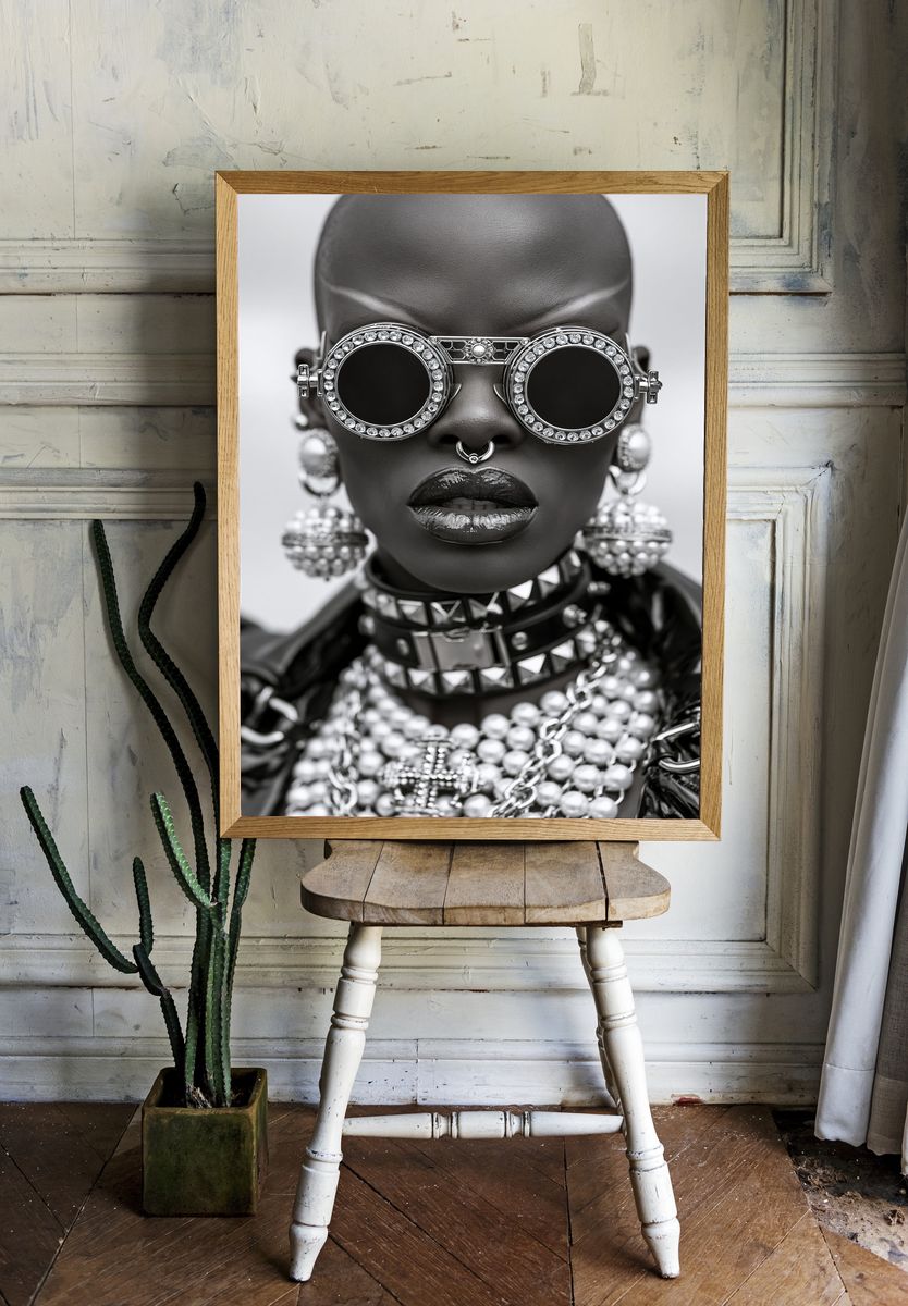 Avant-Garde Portrait Photography Poster. room preview