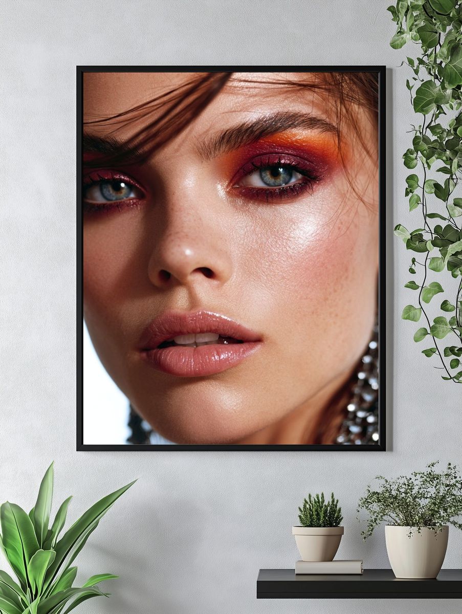 Editorial Beauty Portrait Poster. — room view 4