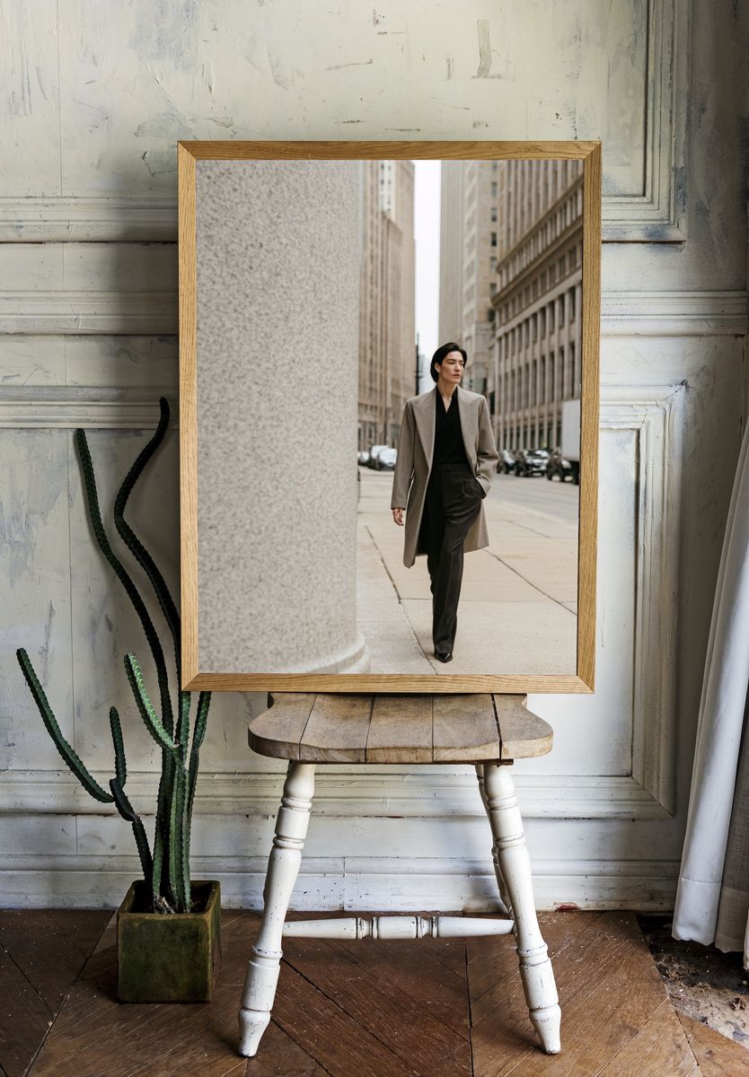 Urban Fashion Street Portrait Poster. room preview