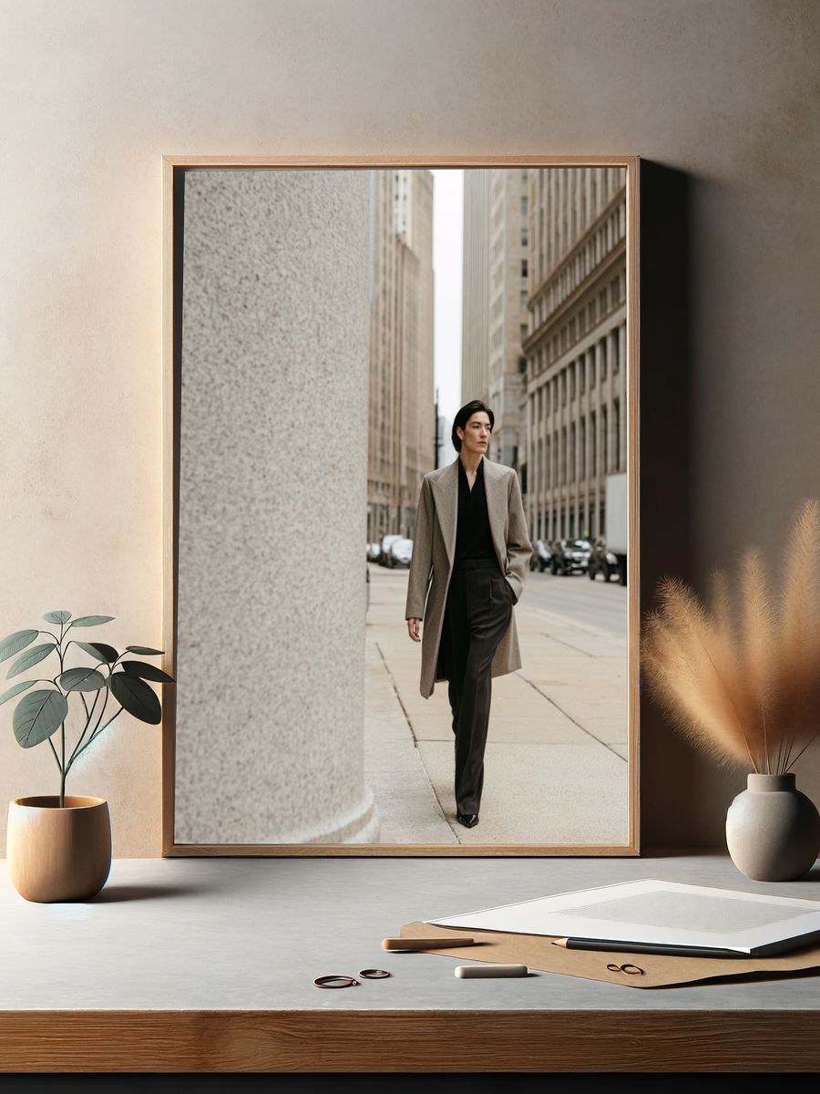 Urban Fashion Street Portrait Poster. — room view 2