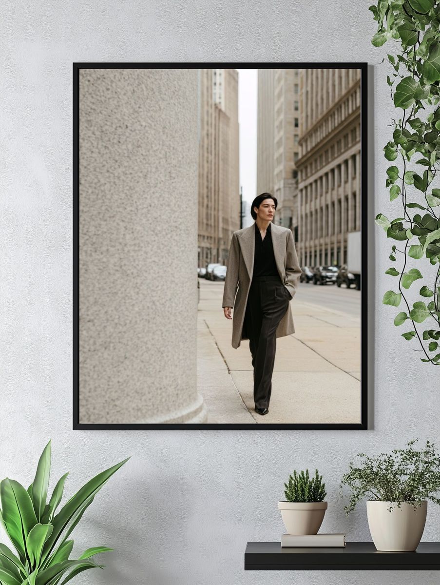 Urban Fashion Street Portrait Poster. — room view 4