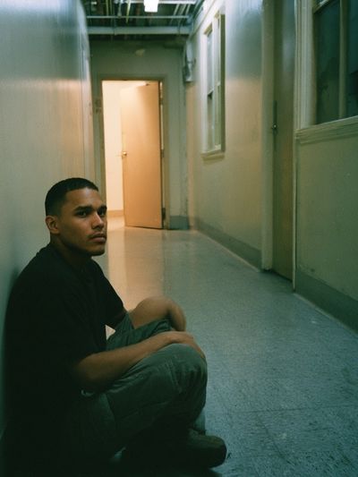 Solitary Hallway Portrait Print.