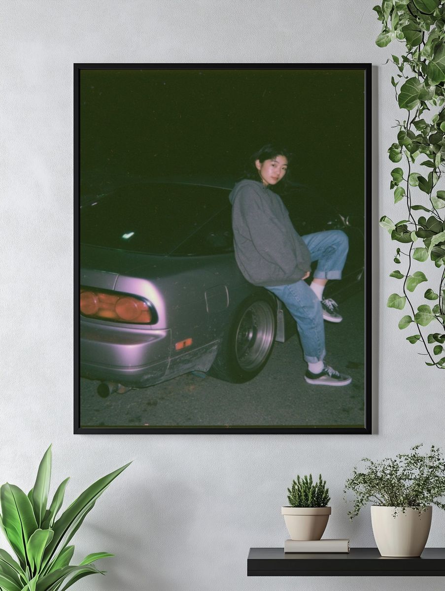 Night Car Portrait Photography Poster. — room view 4