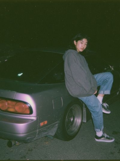Night Car Portrait Photography Poster.