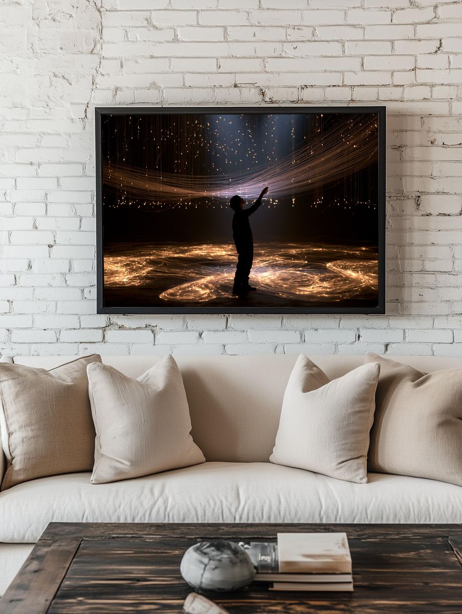 Light Figure Photography Poster. — room view 1