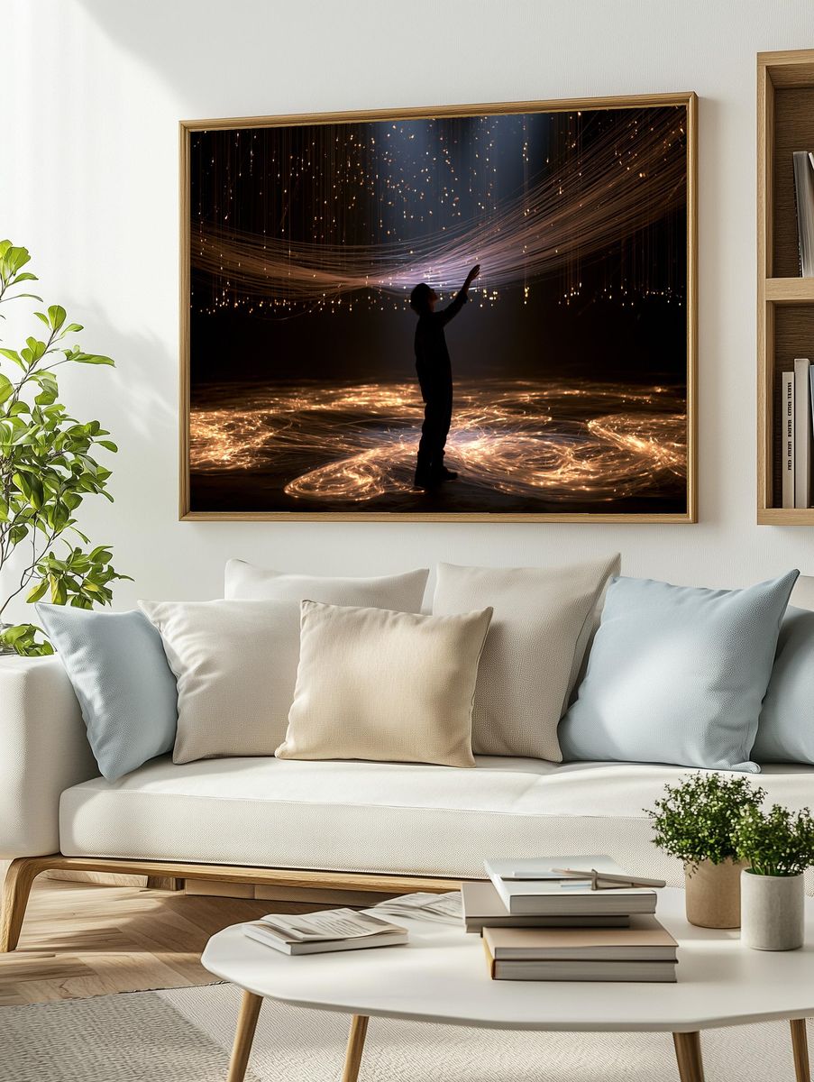 Light Figure Photography Poster. — room view 2