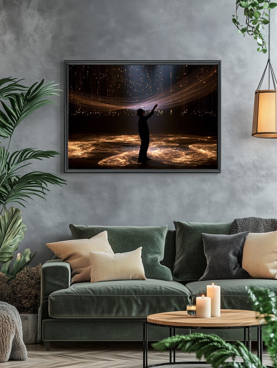 Light Figure Photography Poster. — room view 4