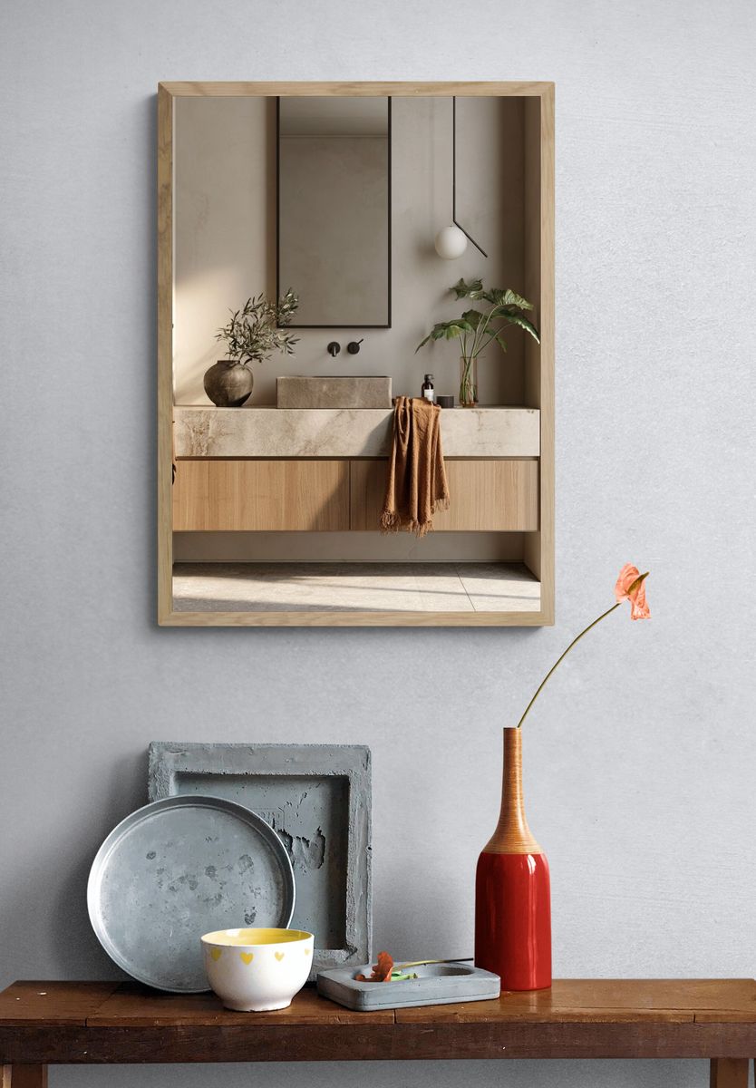 Minimalist Spa Bathroom Interior Print. — room view 3