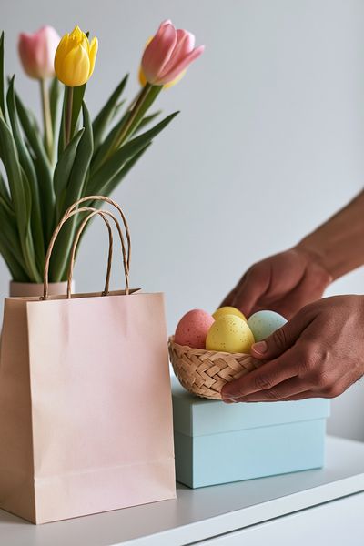 Pastel Easter Still Life Photography Poster.