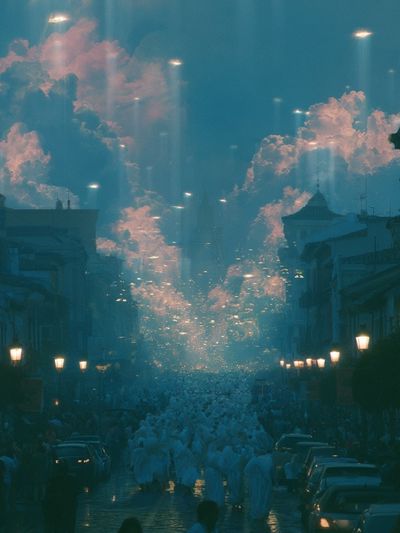 Dreamy City Street — Photography Print. poster