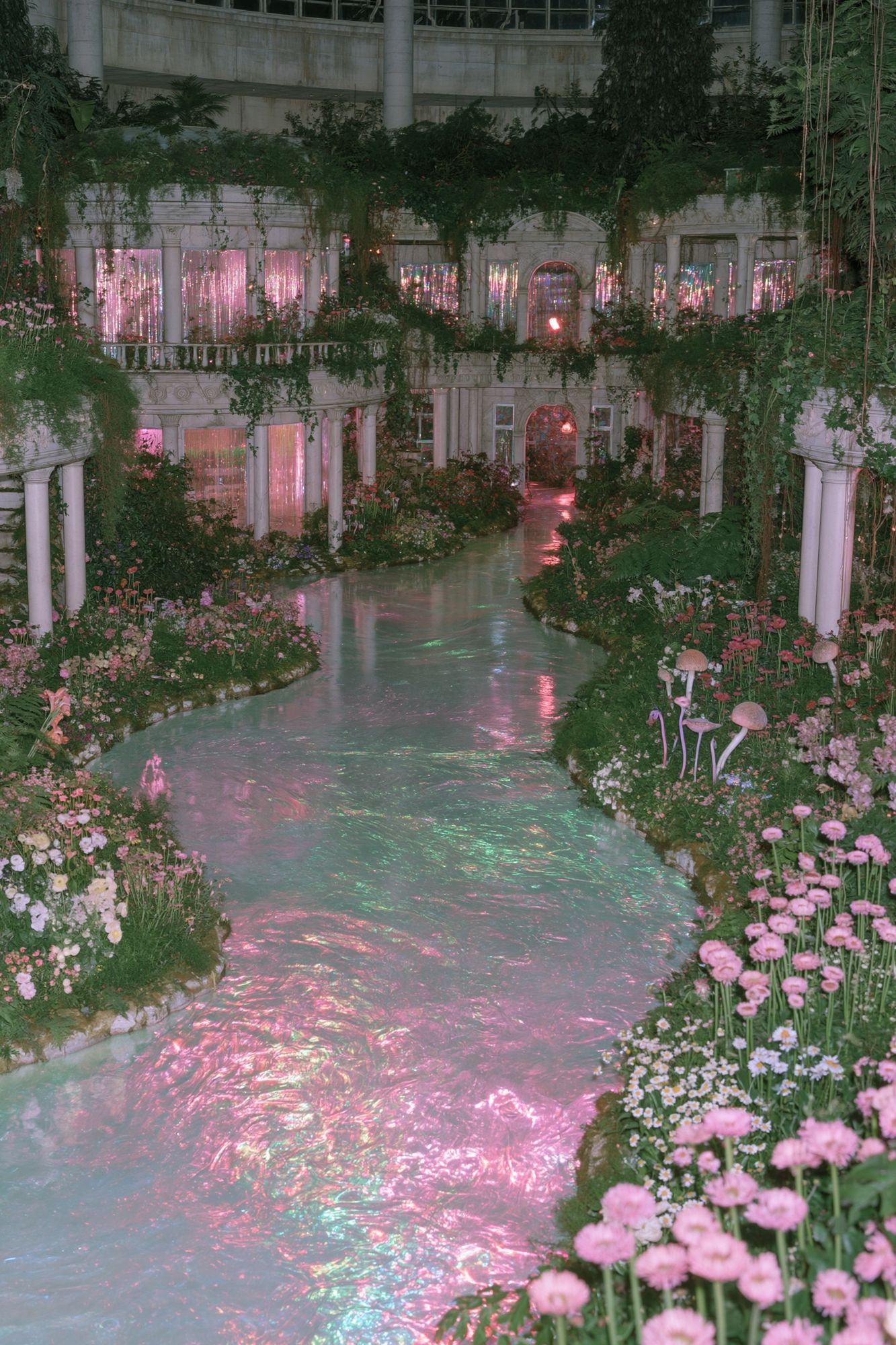 Enchanted Garden Atrium Photography Poster. poster detail