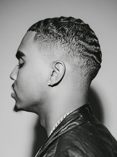 Monochrome Profile Portrait Poster.