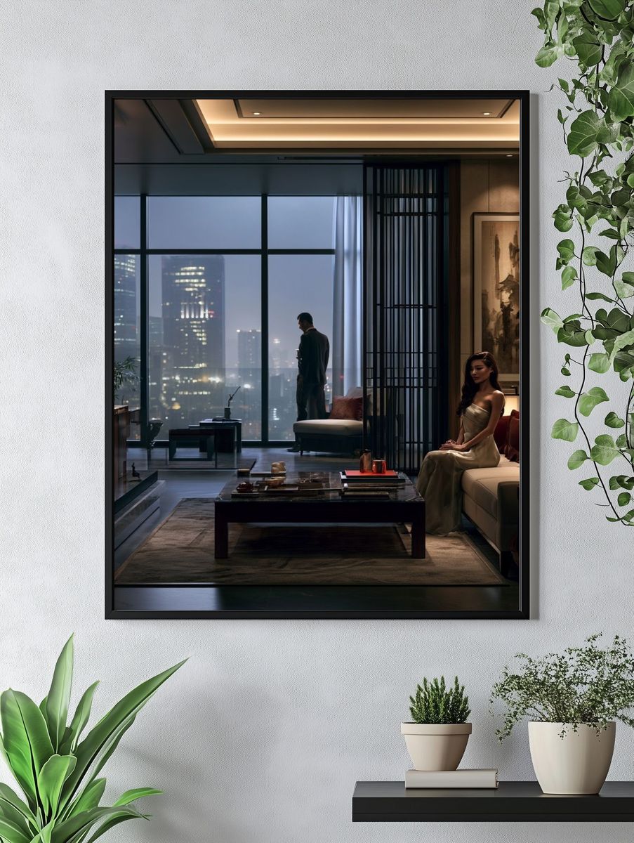 Luxury Penthouse Interior Photography Poster. — room view 4