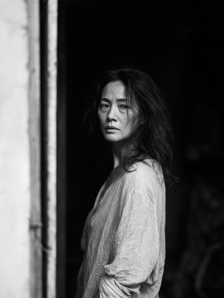Moody Woman Portrait Photography Poster. poster detail
