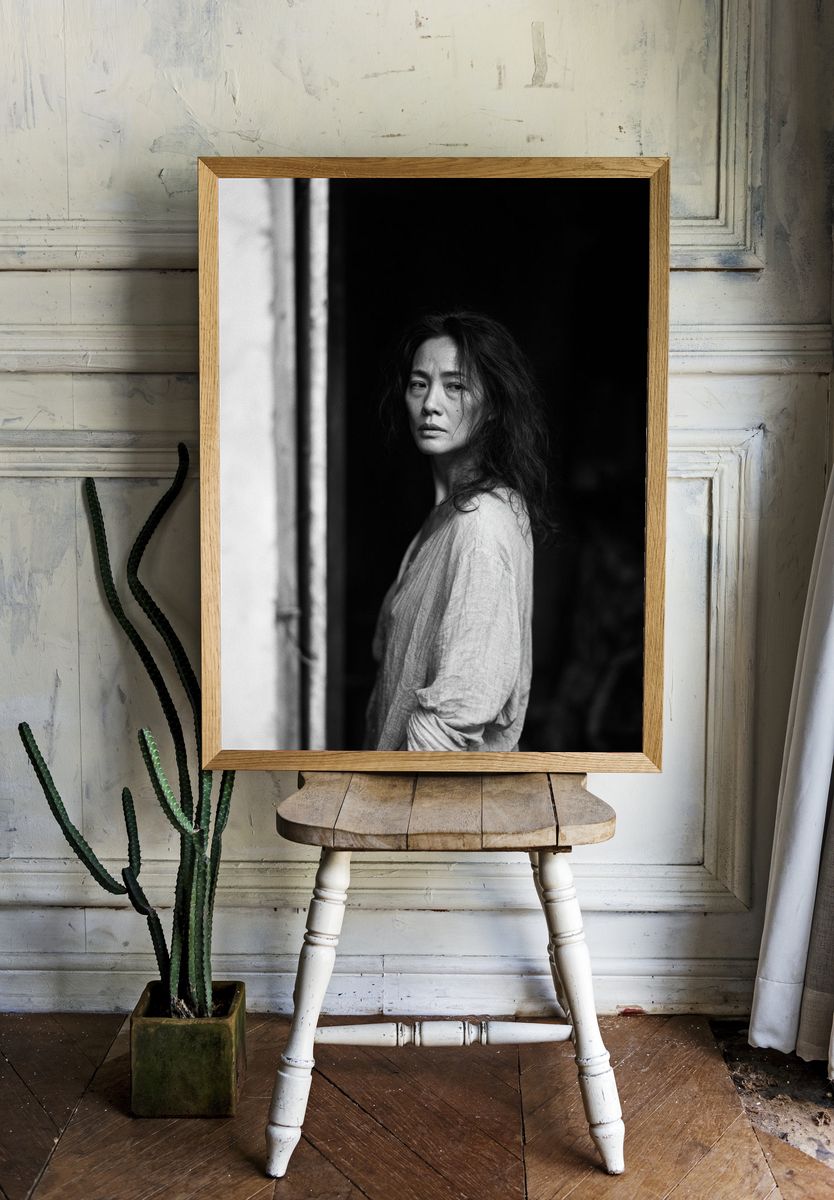 Moody Woman Portrait Photography Poster. room preview