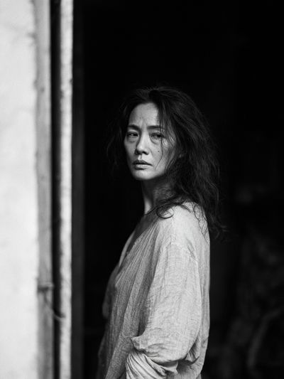 Moody Woman Portrait Photography Poster. poster