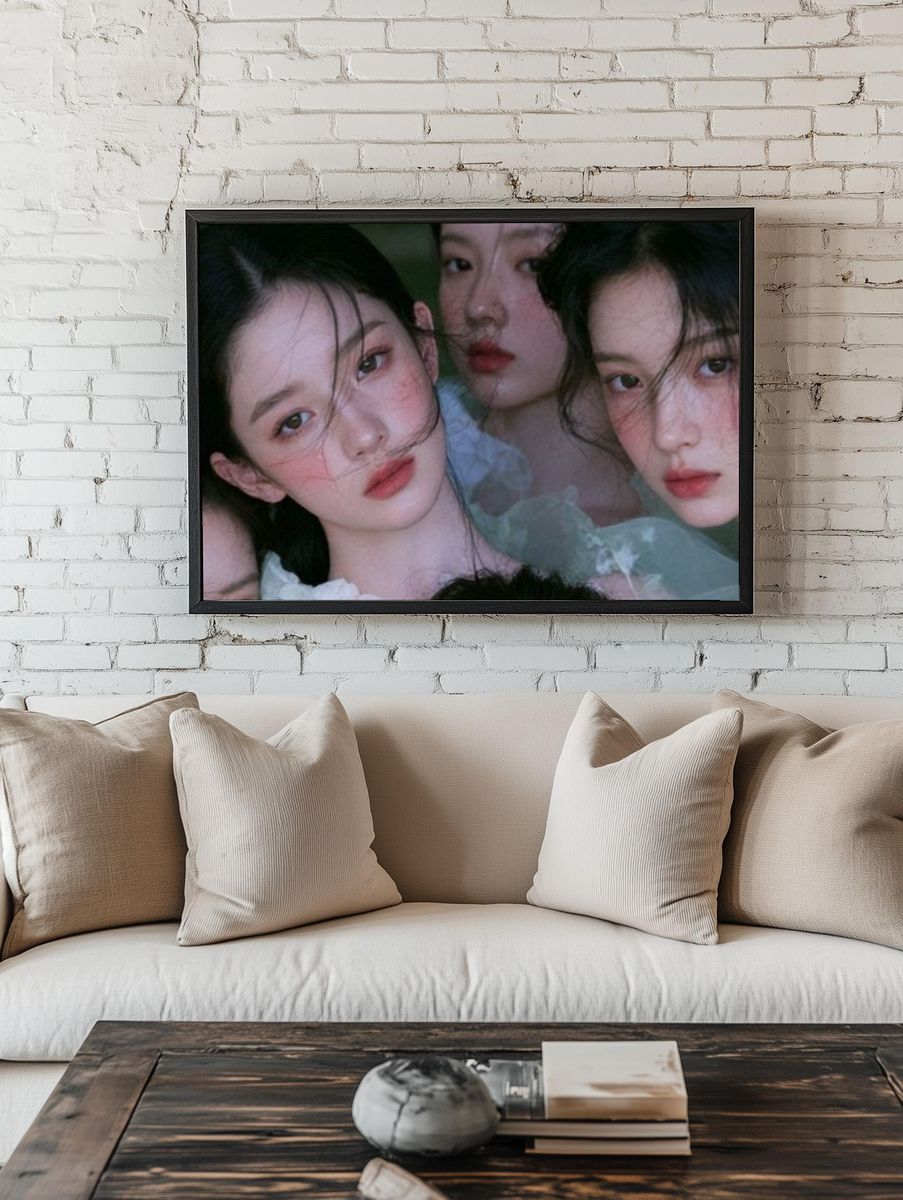 Dreamy Portrait Collage Poster. room preview
