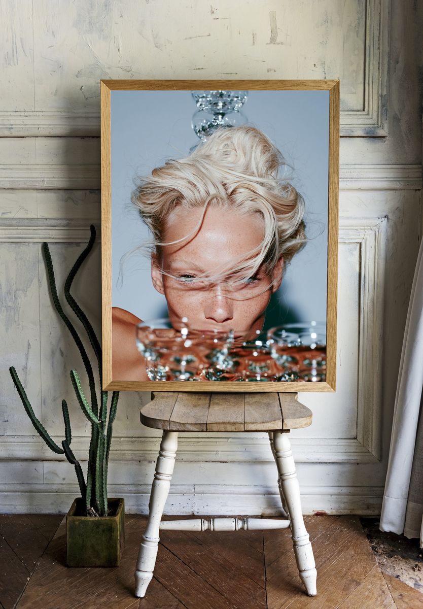 Blonde Portrait Photography Poster. room preview