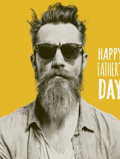 Happy Father’s Day Portrait Poster.