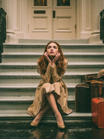 Vintage Staircase Portrait Poster.