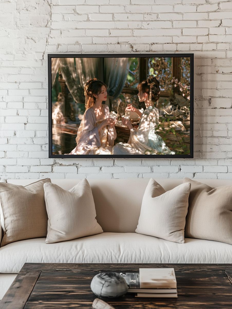 Tea Ceremony Portrait Photography Poster. — room view 1
