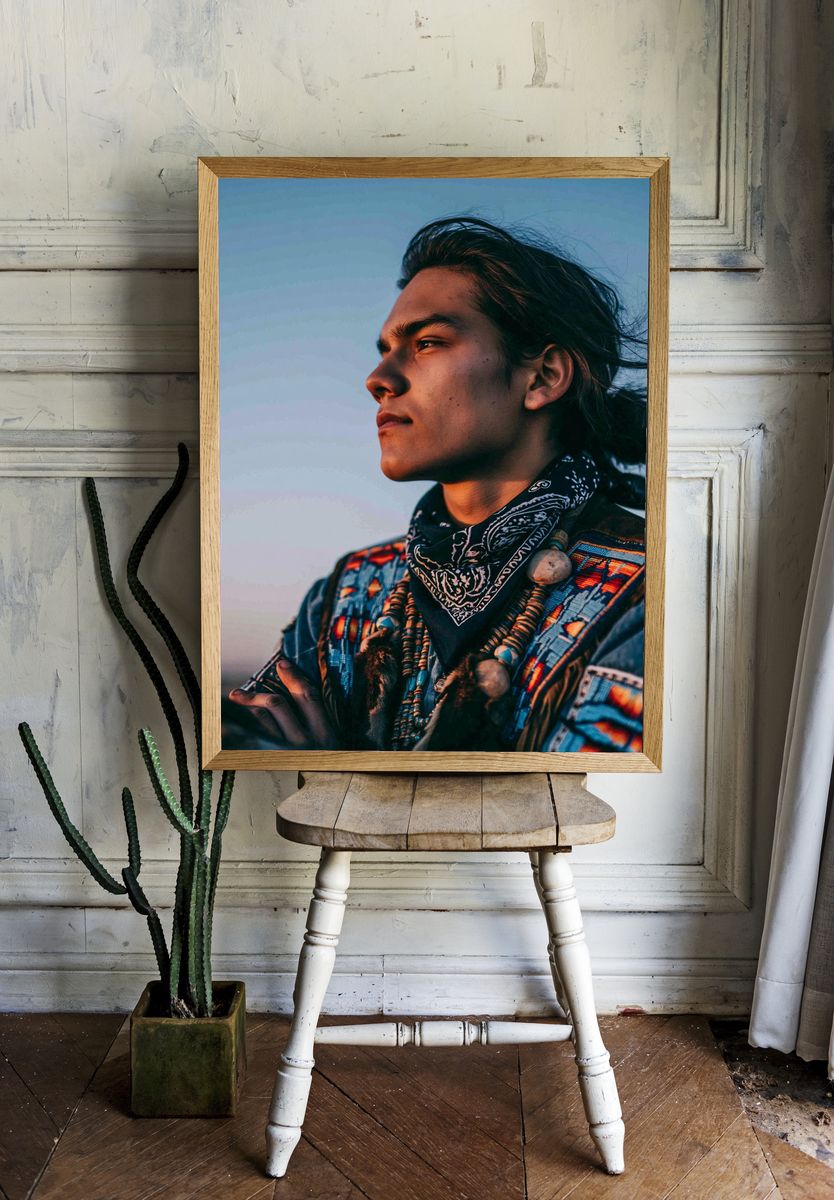 Native Portrait Photography Poster. — room view 1