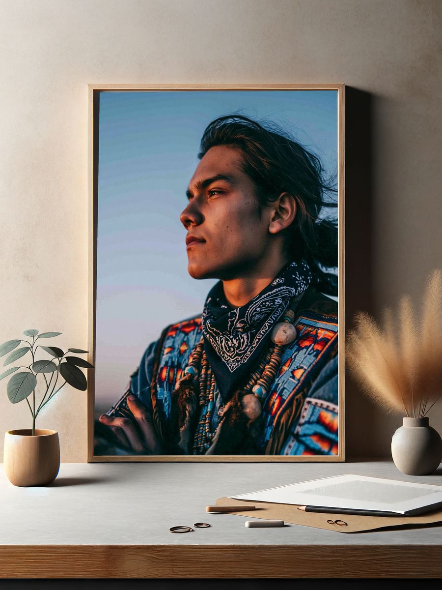 Native Portrait Photography Poster. — room view 2