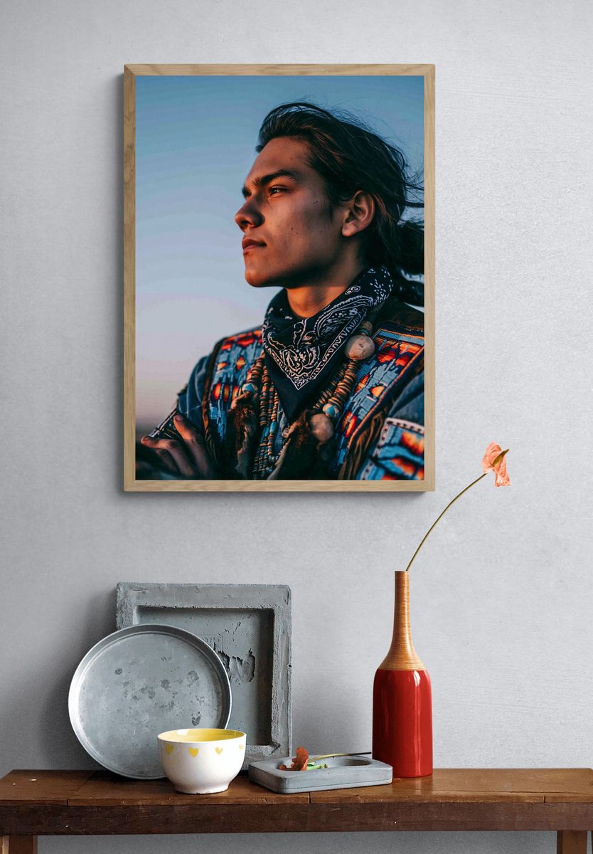 Native Portrait Photography Poster. — room view 3