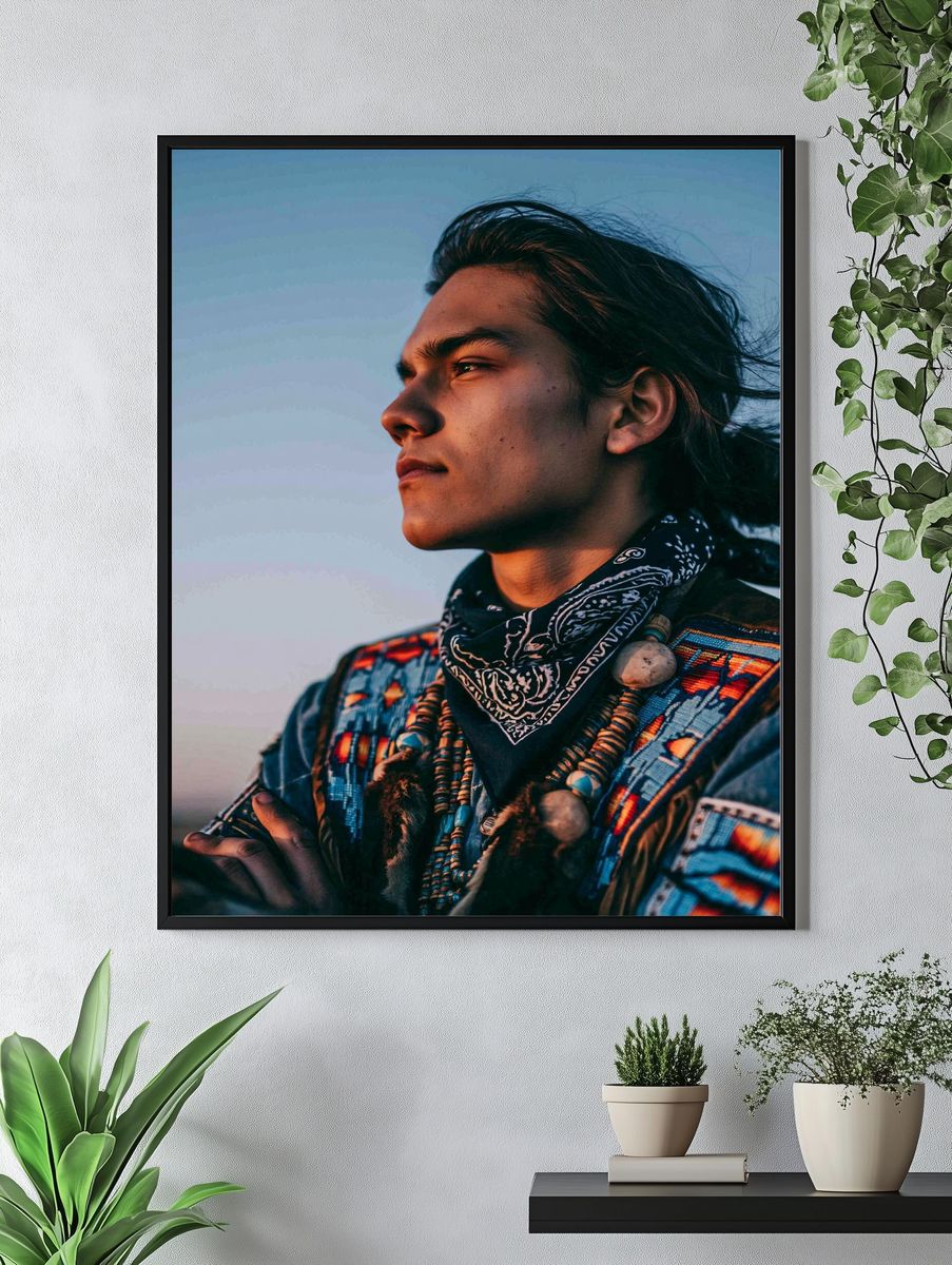 Native Portrait Photography Poster. — room view 4