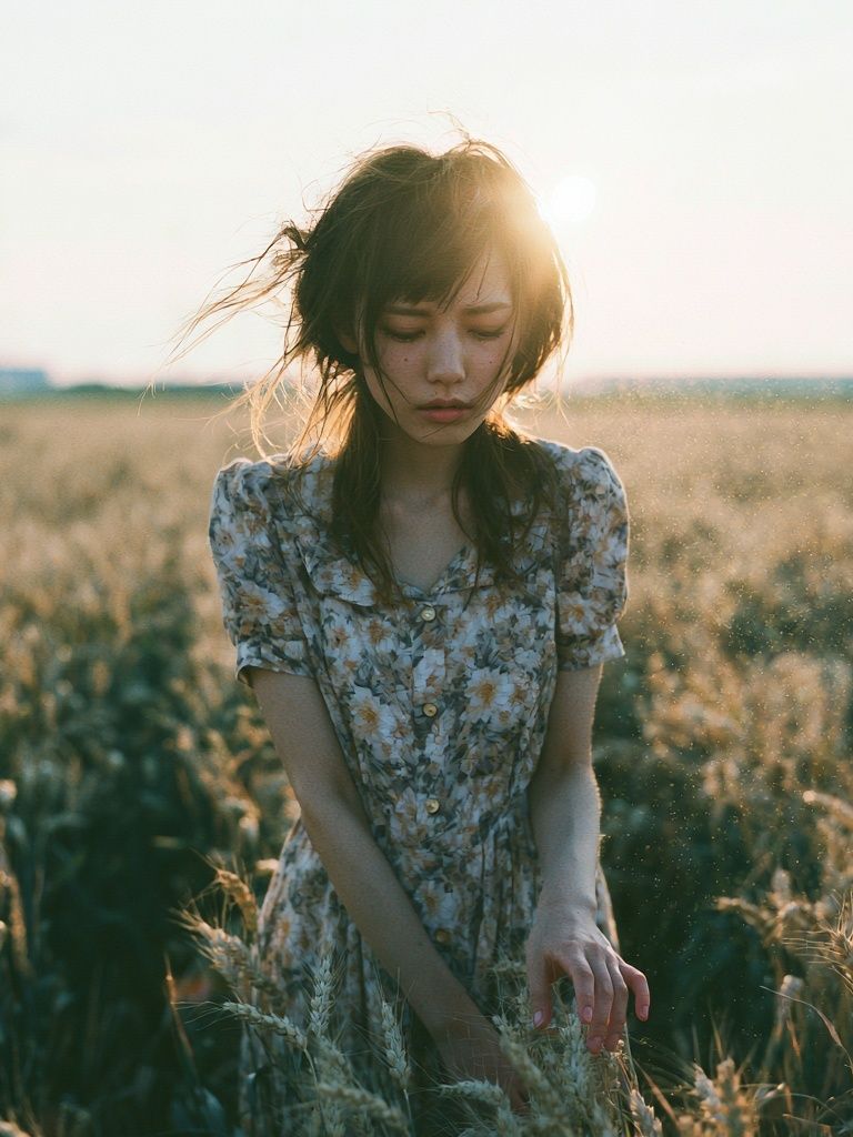 Sunlit Field Portrait Poster. poster detail