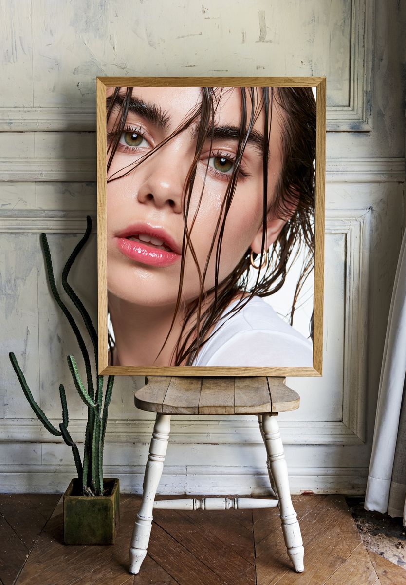 Wet Hair Portrait Photography Poster. room preview