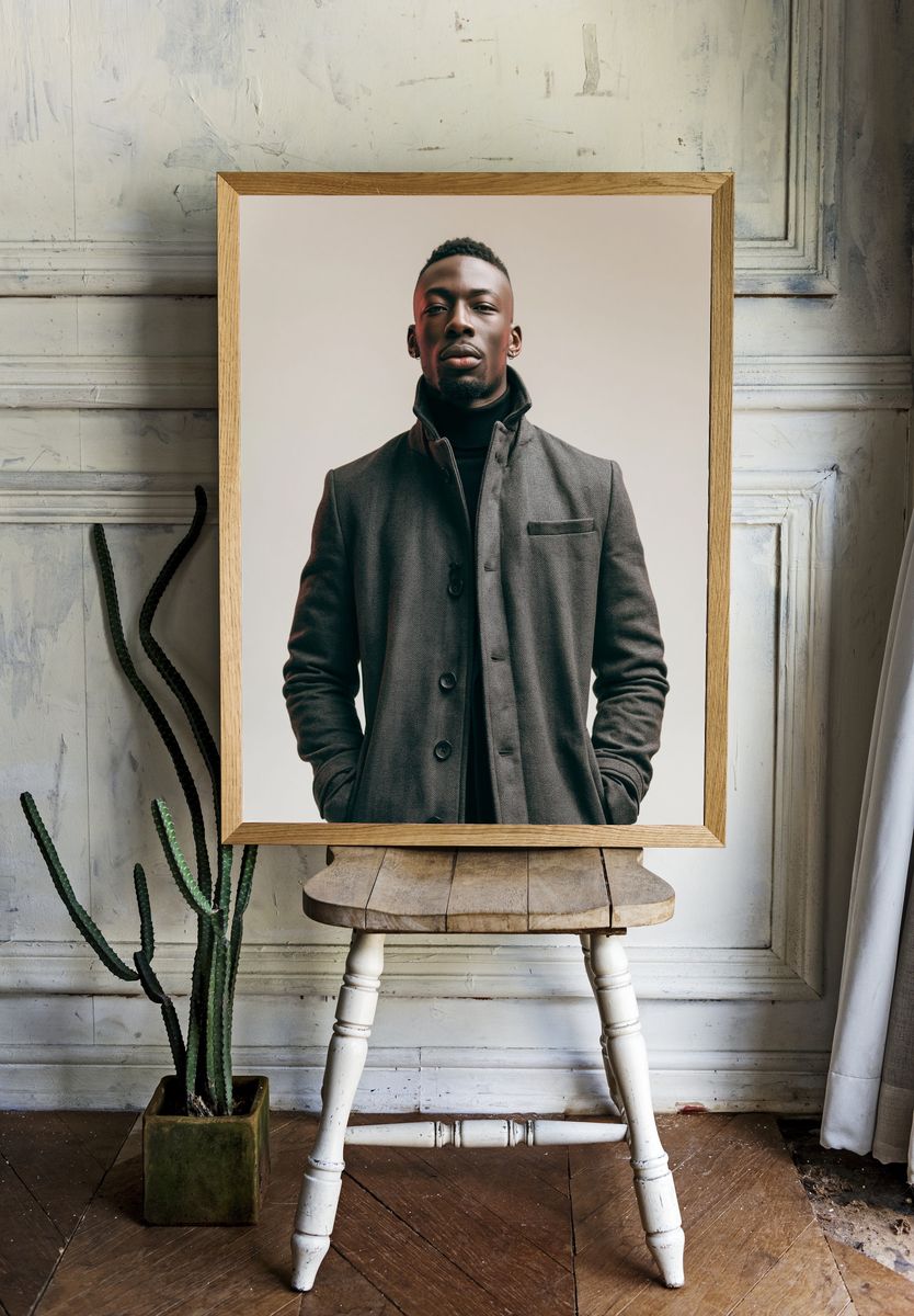 Modern Portrait Photography Poster. — room view 1