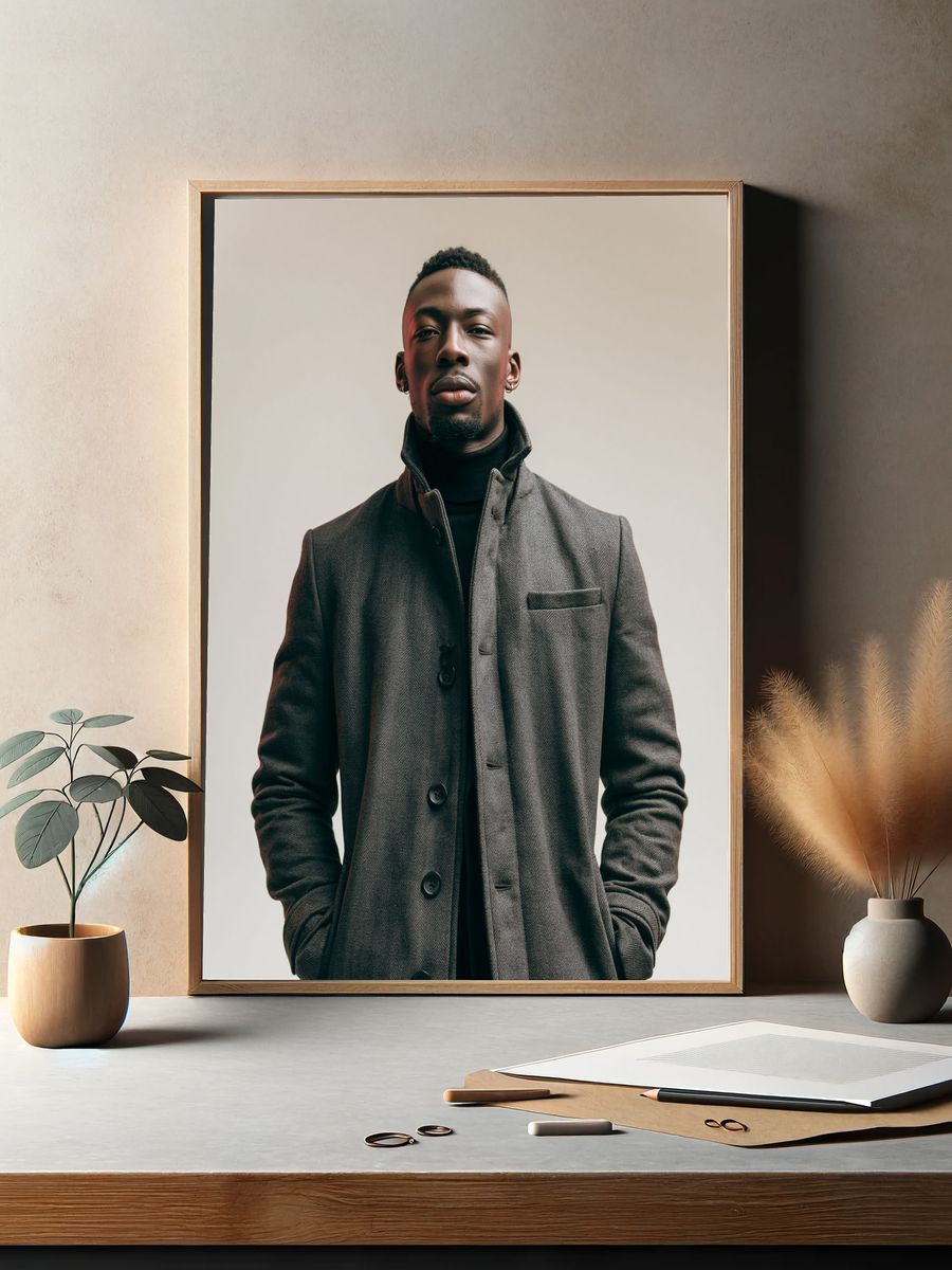 Modern Portrait Photography Poster. — room view 2