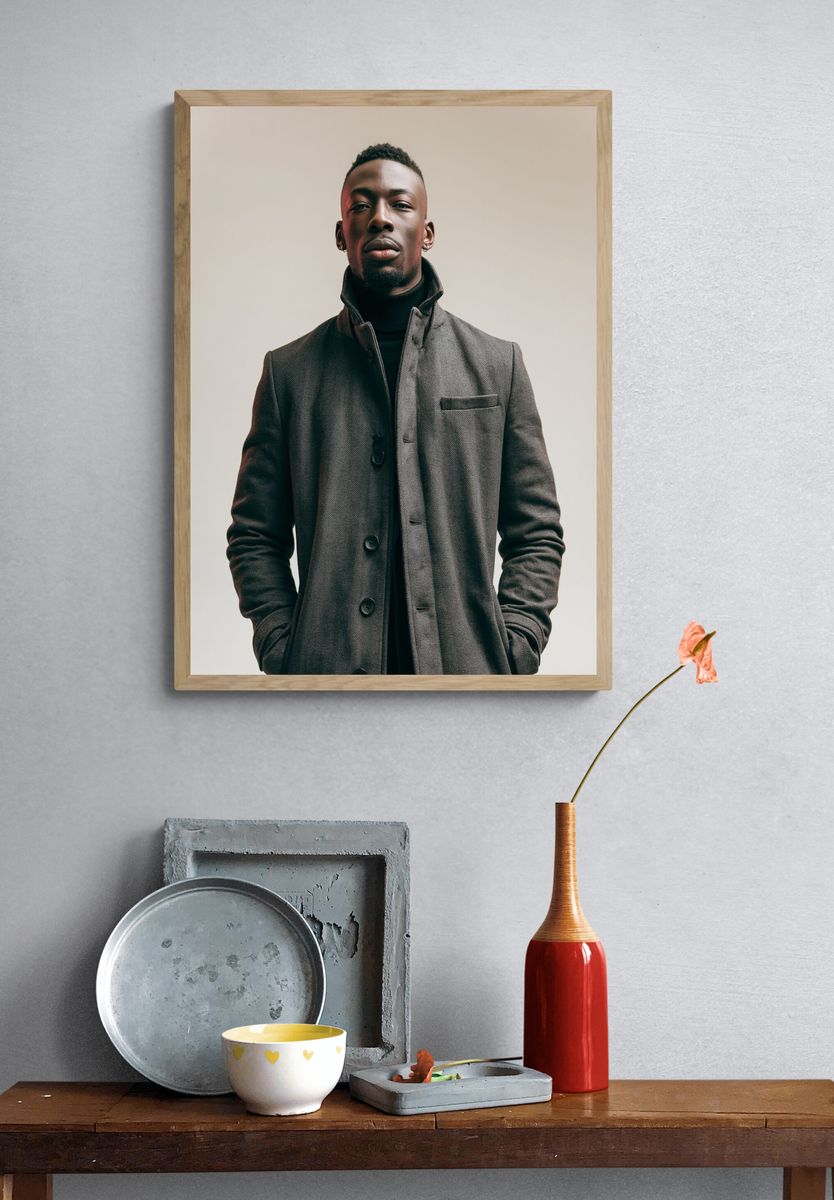 Modern Portrait Photography Poster. — room view 3