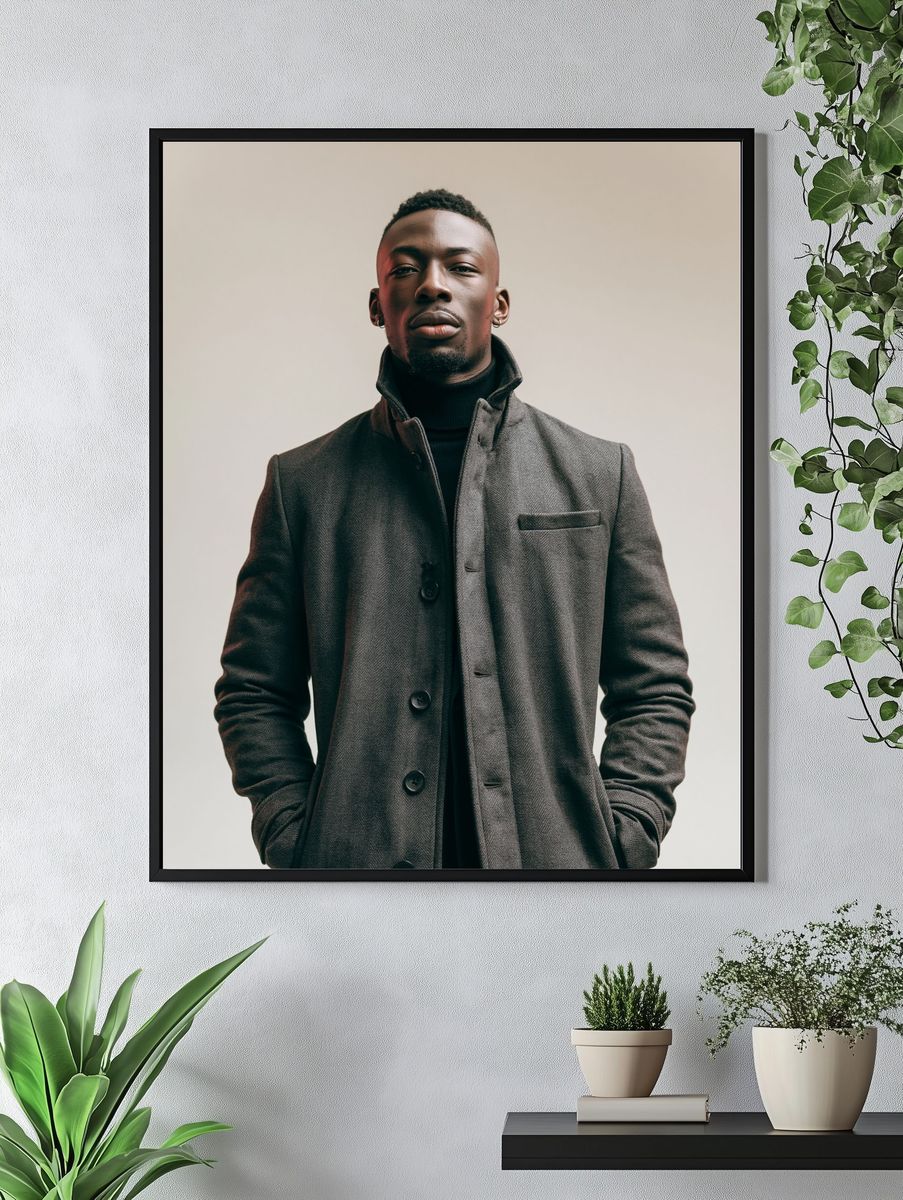 Modern Portrait Photography Poster. — room view 4