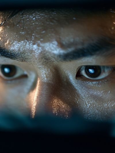 Intense Eyes Portrait Poster.