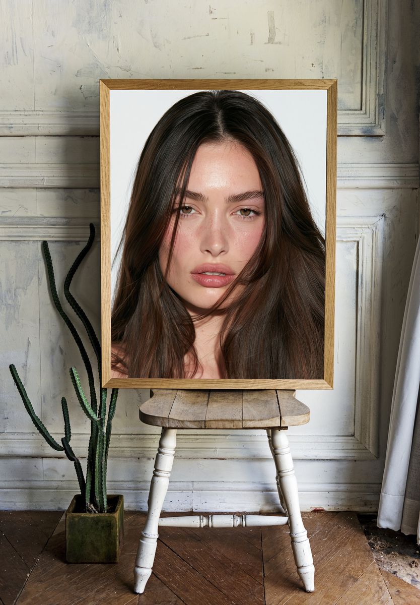 Minimalist Beauty Portrait Poster. room preview