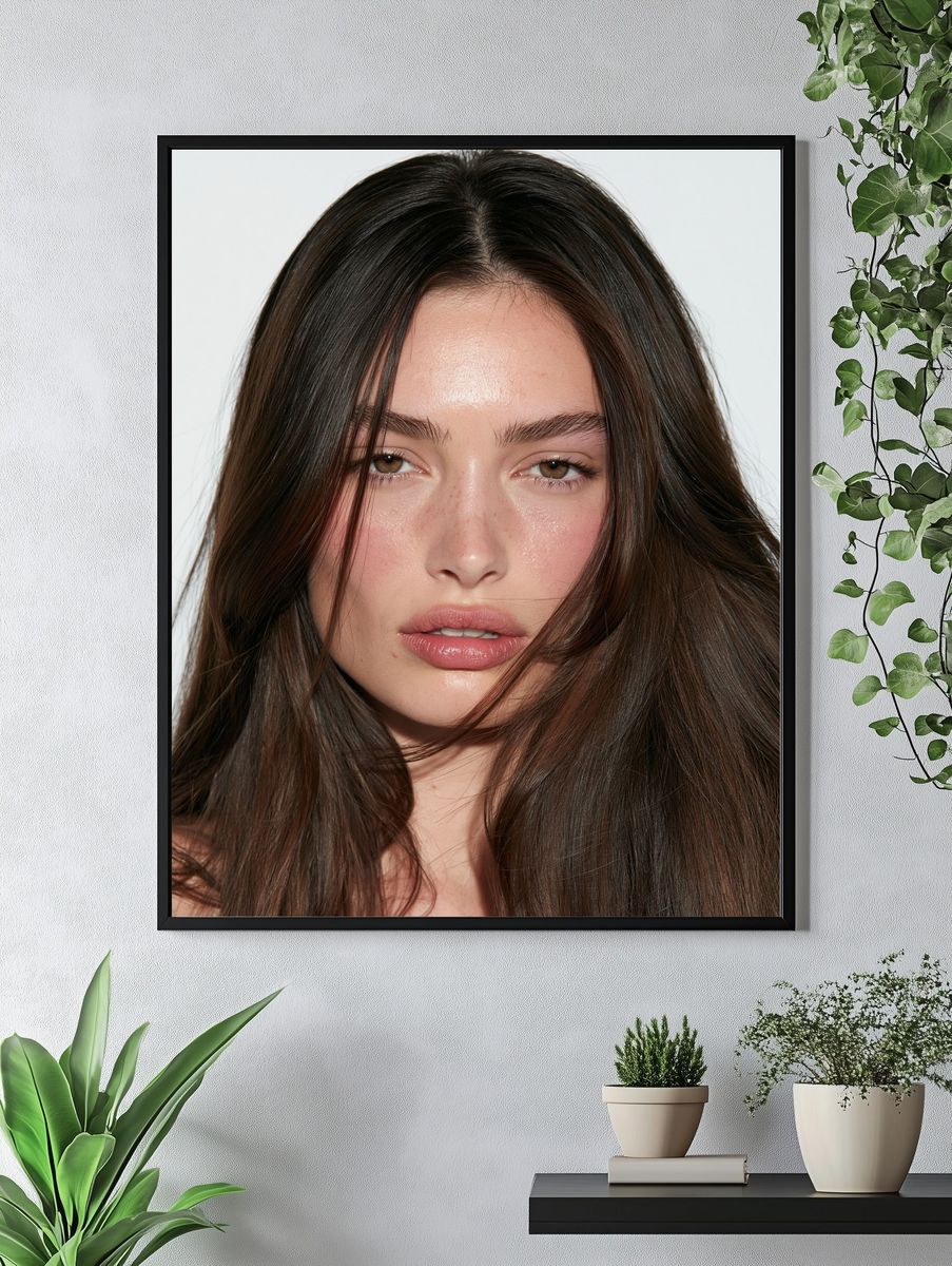 Minimalist Beauty Portrait Poster. — room view 4