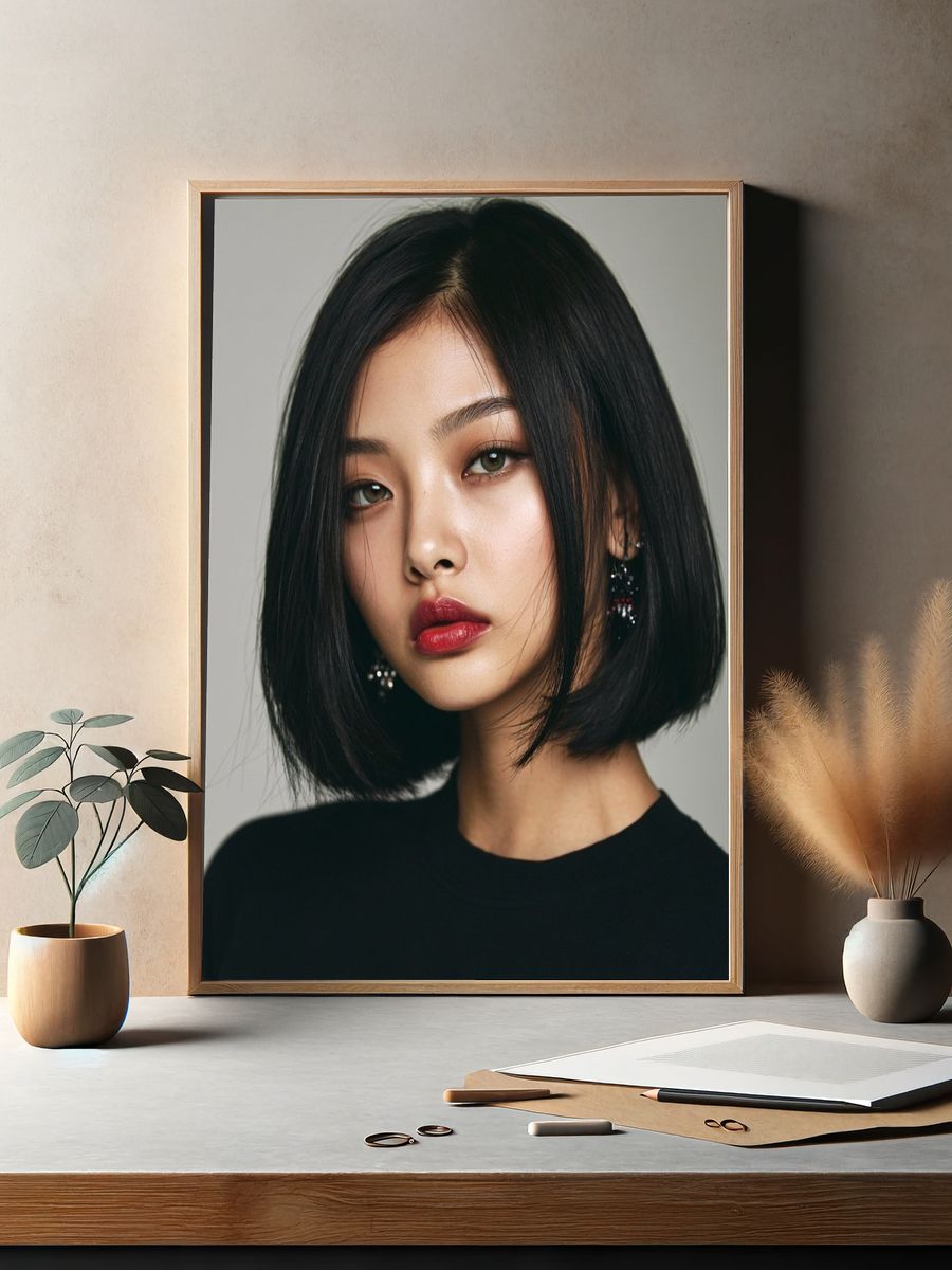Elegant Portrait Photography Poster. — room view 2