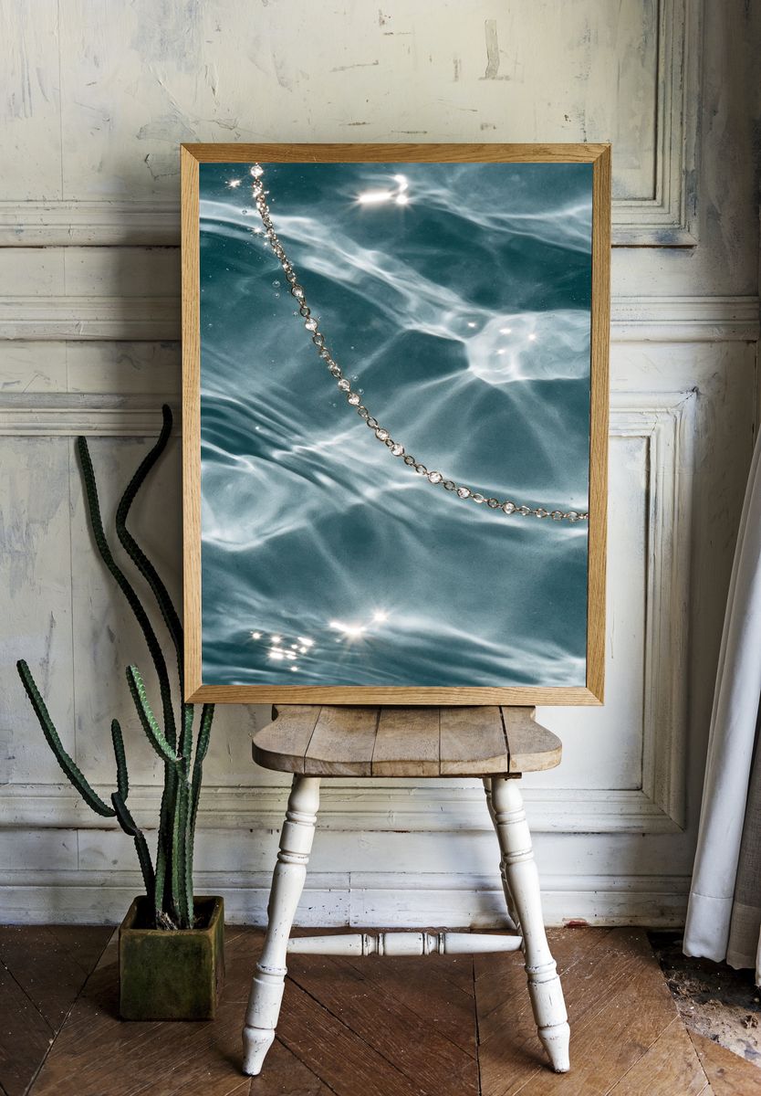 Crystal Chain Water Poster. room preview